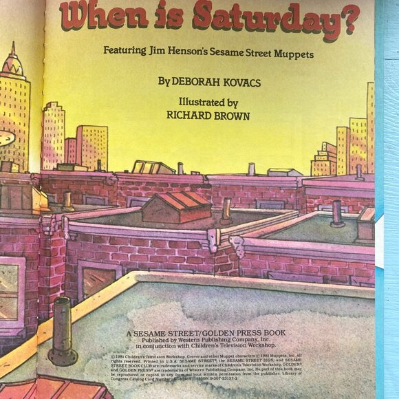 Grover The Sesame Street Book When is Saturday? - Picture 5 of 11